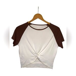 BuffBunny Crop Top Front Knot Size M